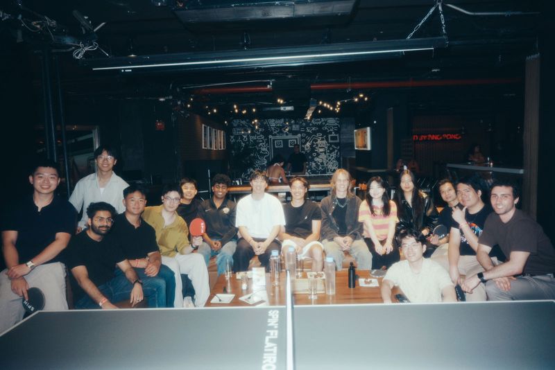 Group photo of guests at Spin